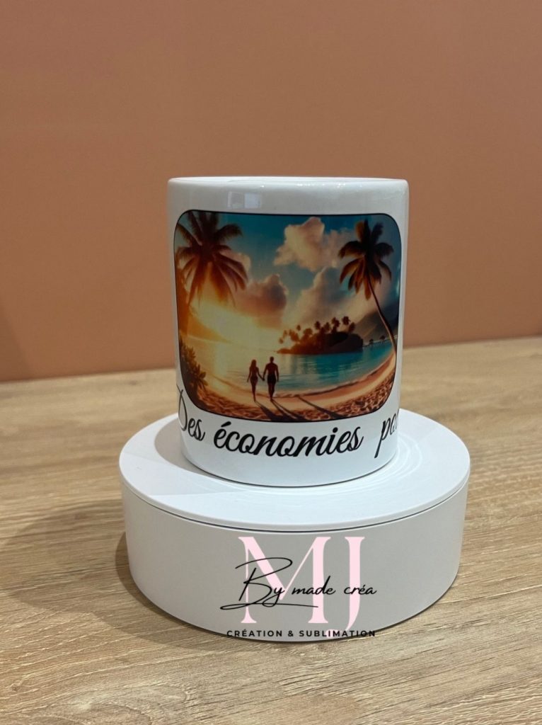 tirelire personnalisé cadeau voyage économie sur guines