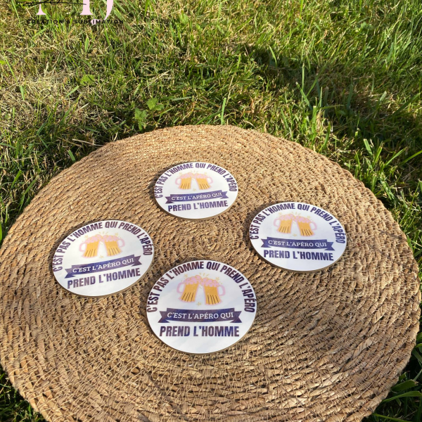 sous verres personnalisés sur guines cadeaux